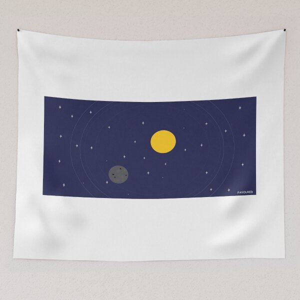 Artikelvorschau, Himmlisches Gleichgewicht – Minimalistische Weltraum-Wandkunst | Sonne, Mond & Sterne entworfen und verkauft von FavouredStudio.