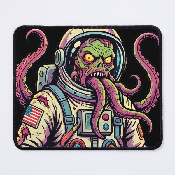 Item preview, Alien Parasite Astronaut - Retro Sci-Fi Horror Pop Art designed and sold by redsharkuk.