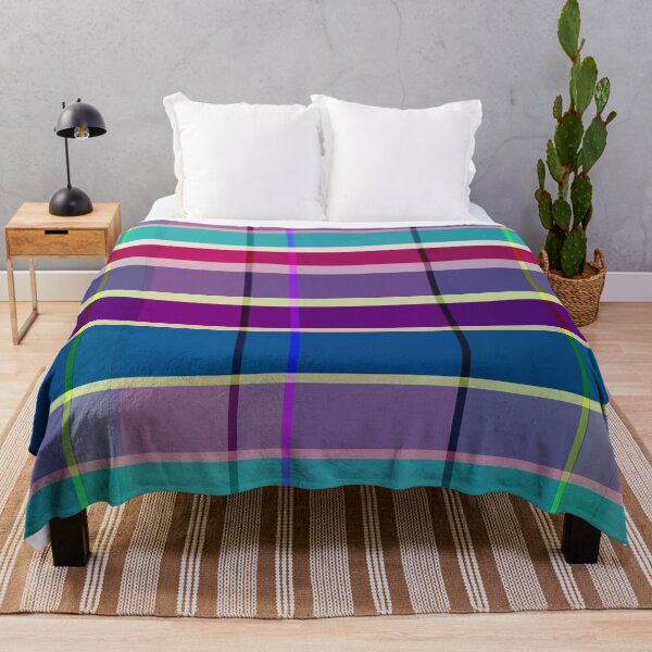 Item preview, Vibrant Jewel Tone Plaid - Colorful Geometric Retro Tartan Pattern designed and sold by Caterina@.