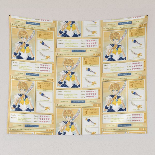 Item preview, Sailor Uranus – Powers | Retro Magical Girl Art designed and sold by bella-rosa87.