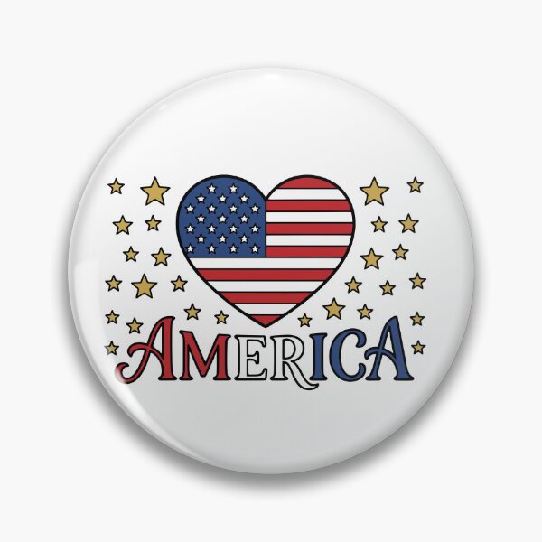 Item preview, America Flag Heart - opt 2 designed and sold by jlStopMedia.