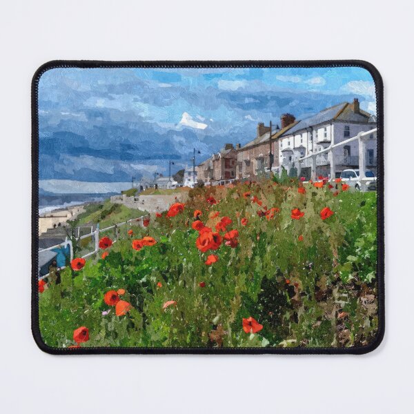 Item preview, oil pinting of a storm approaching Southwold seafront beachhuts designed and sold by stevepaint.