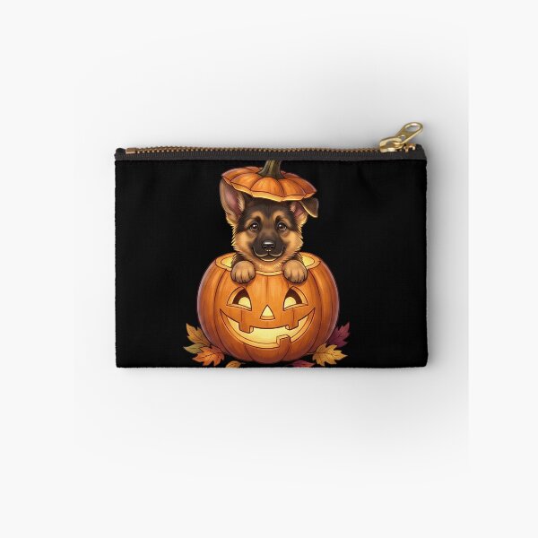 Item preview, Cute German Shepherd Puppy in Halloween Pumpkin designed and sold by SilentFlower.