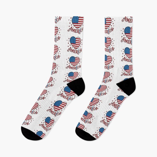 Item preview, America Flag Heart - opt 1 designed and sold by jlStopMedia.