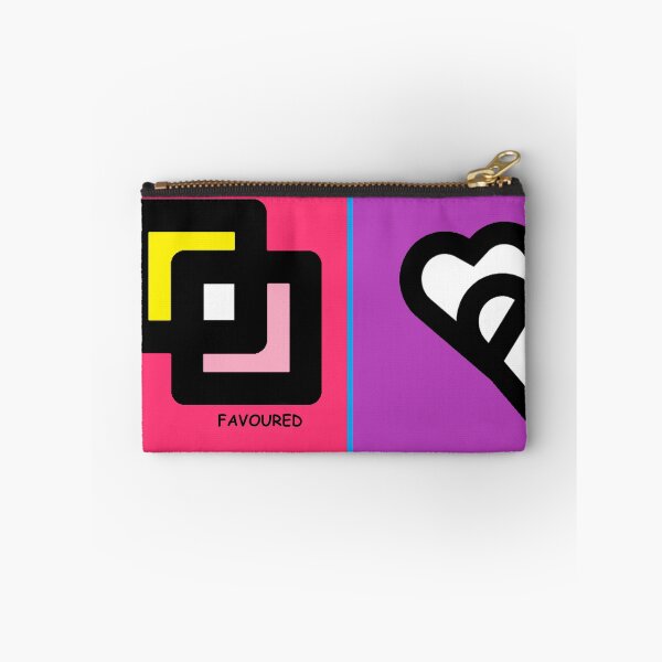 Item preview, Connected Forms – Geometric Hearts & Squares Wall Art designed and sold by FavouredStudio.