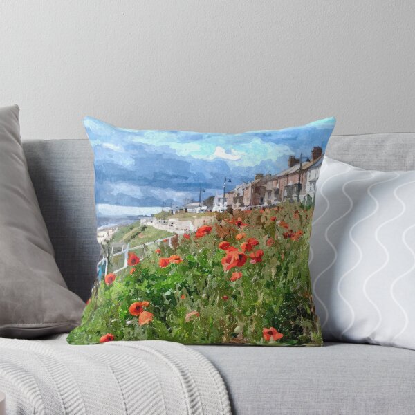 Item preview, Watercolour painting  of a storm approaching Southwold seafront beachhuts  designed and sold by stevepaint.