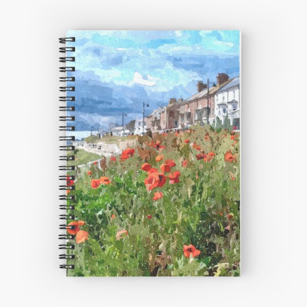 Item preview, Watercolour painting  of a storm approaching Southwold seafront beachhuts  designed and sold by stevepaint.