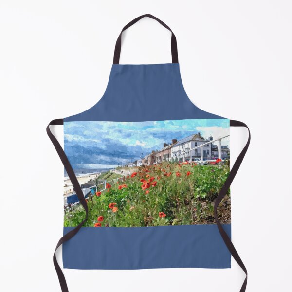 Item preview, Watercolour painting of a storm approaching Southwold seafront beachhuts designed and sold by stevepaint.