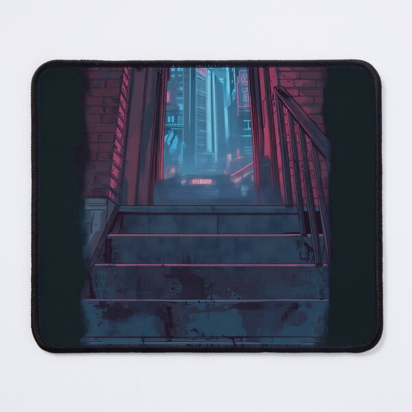 Item preview, Cyberpunk Street With No Guy Night City Neo Tokyo Painterly Manga Art designed and sold by The Fine Print by BassAddict.