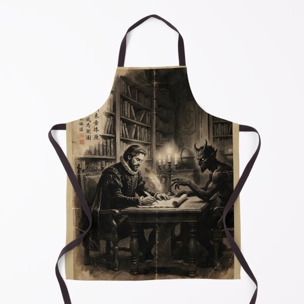 Item preview, The Nobleman’s Pact with the Devil Sumi-e Ink WashDevil designed and sold by DuckOddity.