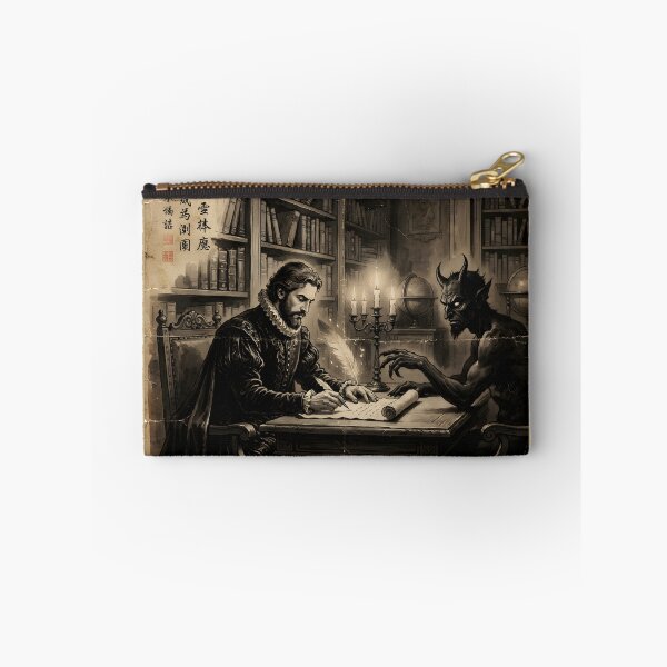 Item preview, The Nobleman’s Pact with the Devil Sumi-e Ink WashDevil designed and sold by DuckOddity.