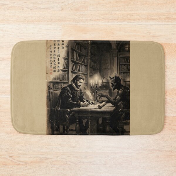 Item preview, The Nobleman’s Pact with the Devil Sumi-e Ink WashDevil designed and sold by DuckOddity.