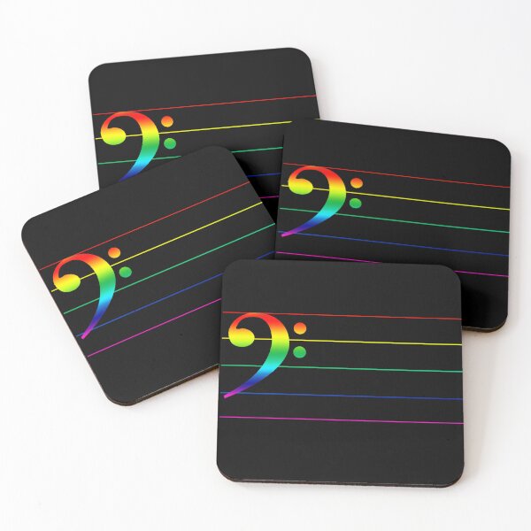 Item preview, Rainbow Score 2 - Bass Clef designed and sold by rfmdesigns.