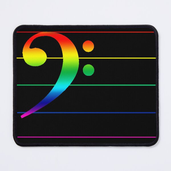 Item preview, Rainbow Score 2 - Bass Clef designed and sold by rfmdesigns.