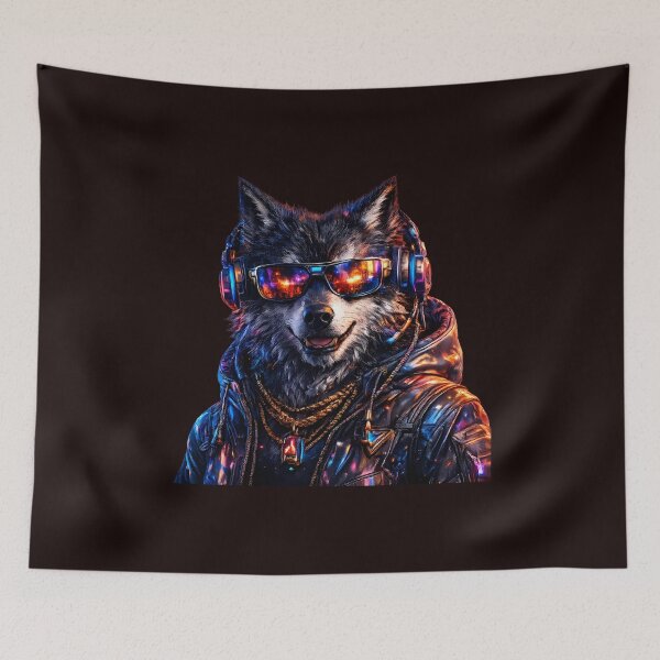 Item preview, Cyber Wolf Vibes designed and sold by SupernovaNote.