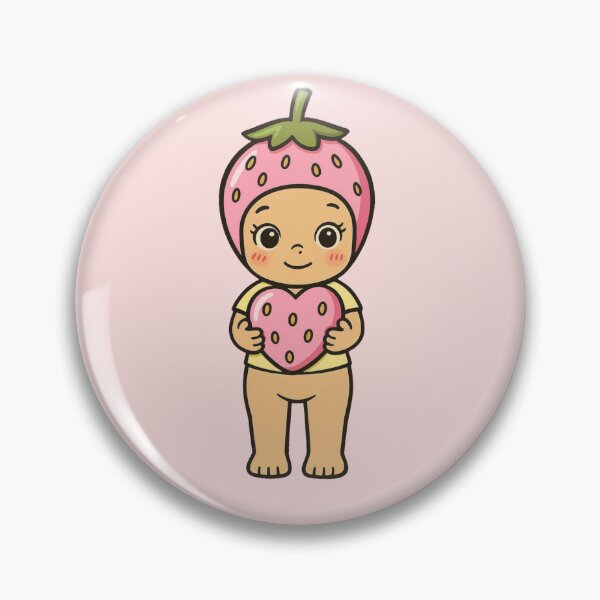 Item preview, Angel baby strawberry heart designed and sold by elenasedit.