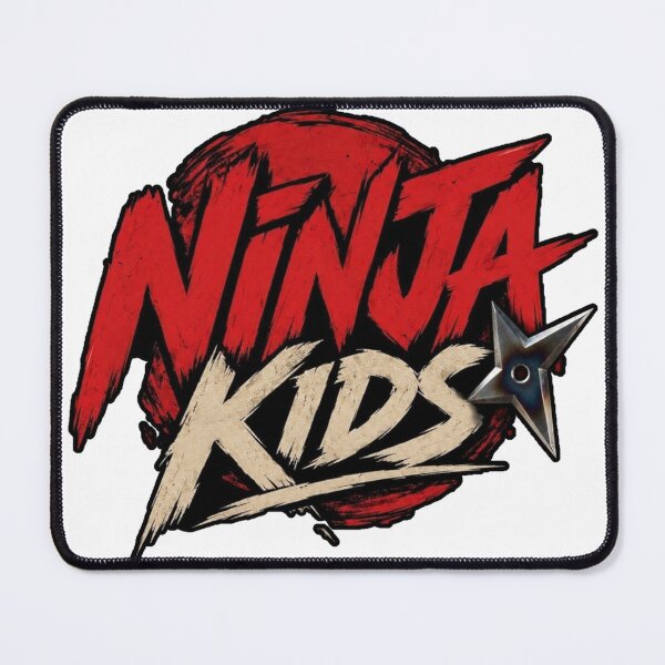 Item preview, Ninja Kids Shuriken Retro Logo designed and sold by killem667.