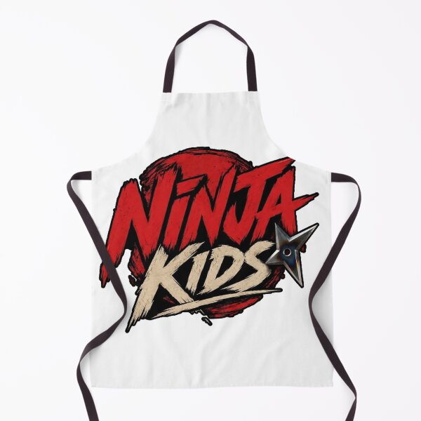 Artikelvorschau, Ninja Kids Shuriken Retro Logo entworfen und verkauft von killem667.