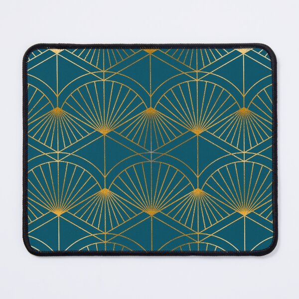 Item preview, Glamorous Blue And Golden Vintage Art Deco Pattern designed and sold by DEC02.