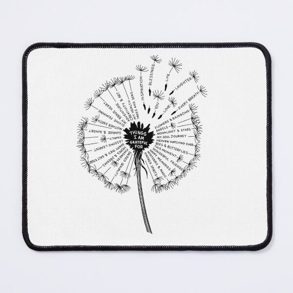 Item preview, THINGS I AM GRATEFUL FOR (black) designed and sold by ZERO-MIND.