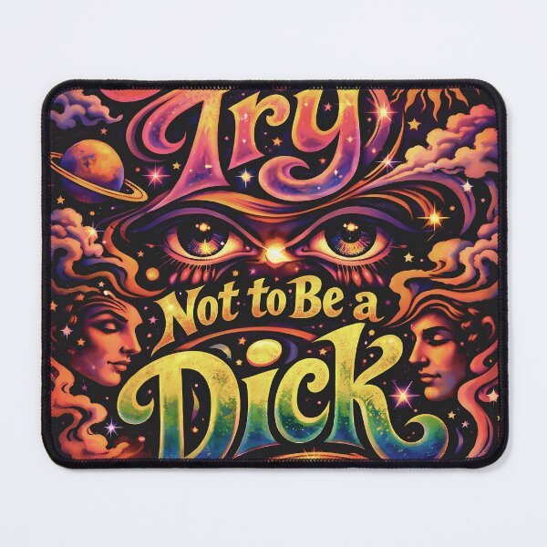 Item preview, Life Advice (Just try not to be a dick) designed and sold by Cathedral of Curiosity.