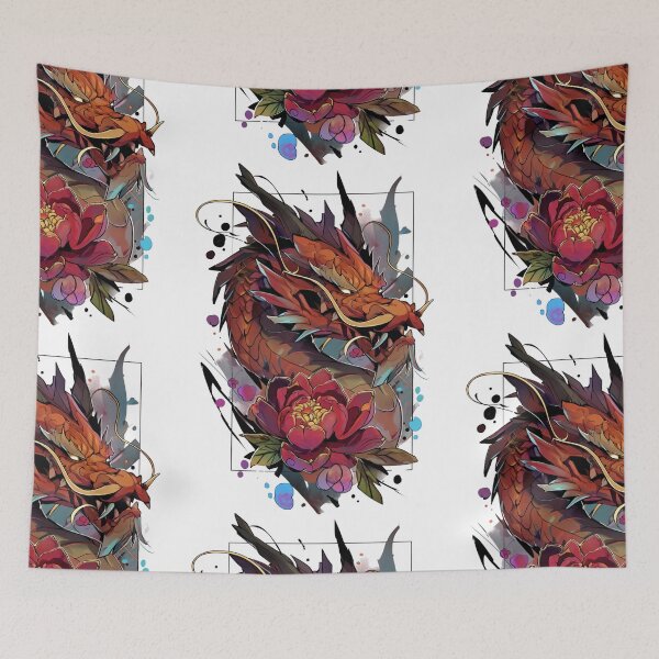 Item preview, Dragon tattoo art designed and sold by MendaciousMina.