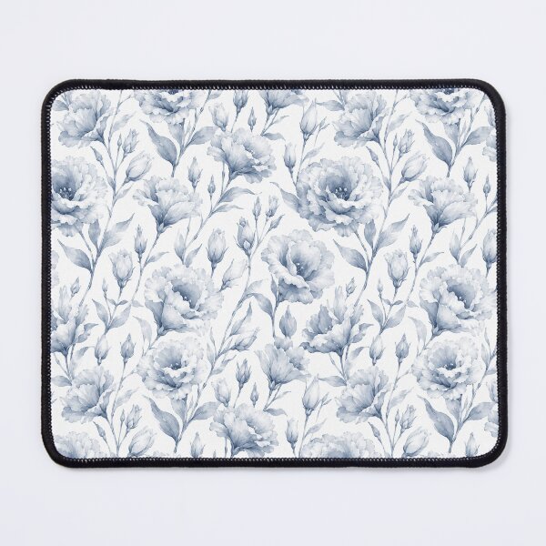 Item preview, Lisianthus Monochrome Tonal Watercolor Seamless Pattern designed and sold by Inkworksbyshery.