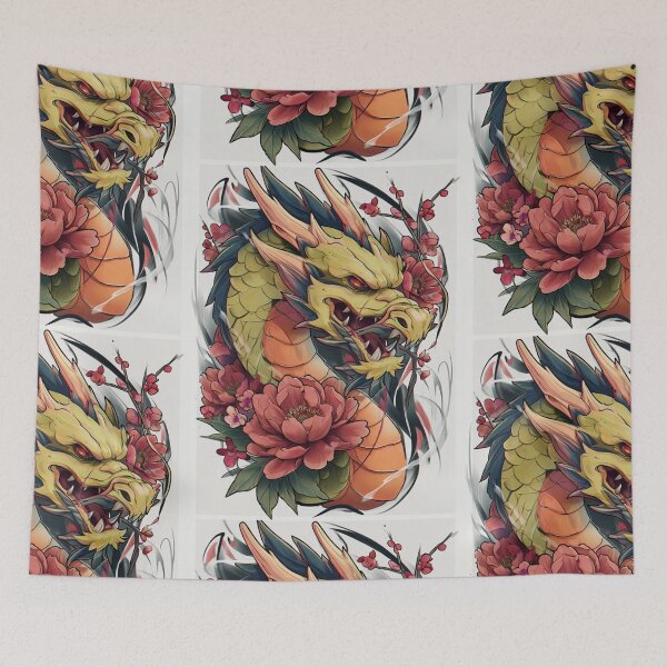 Item preview, Dragon tattoo art designed and sold by MendaciousMina.