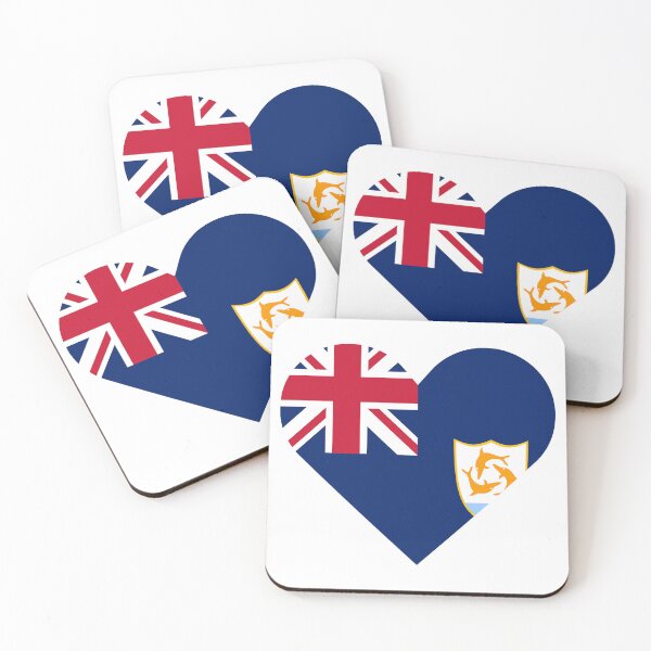 Item preview, Anguilla Flag Heart | Anguillan Heart Flag | Patriotic Love Design designed and sold by NOAHMAT2.