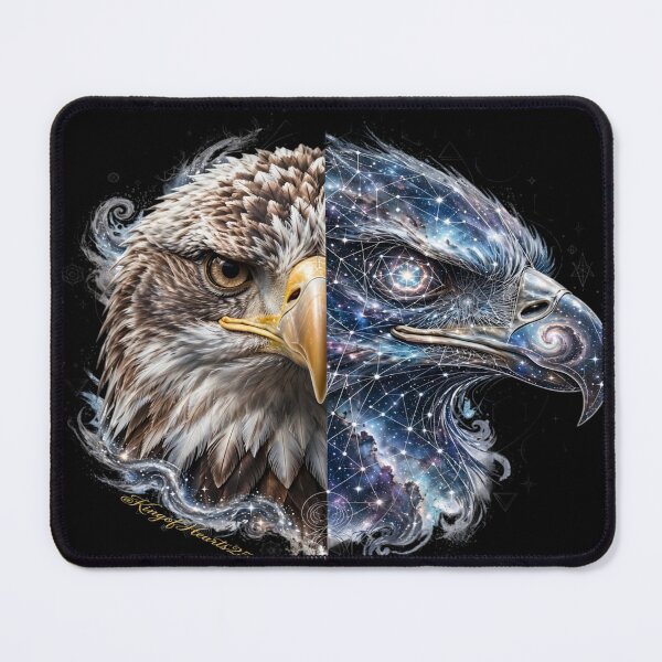 Item preview, Cosmic Eagle | Silver Nebula Galaxy Skull Freedom Art designed and sold by KingofHearts25.