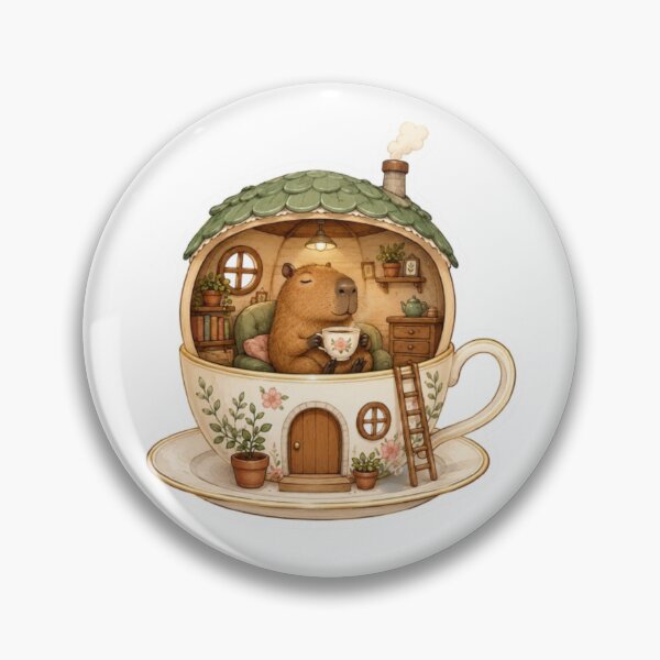 Item preview, Capybara's teacup chalet designed and sold by Snurly.