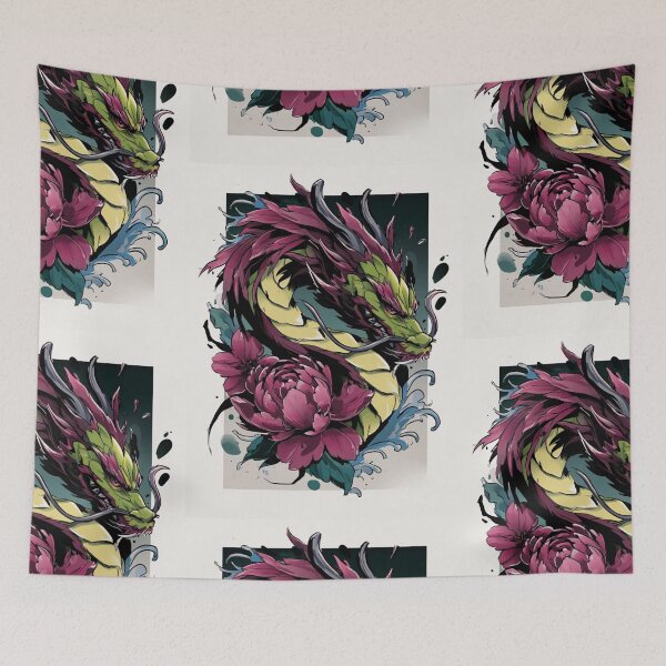 Item preview, Dragon tattoo art designed and sold by MendaciousMina.