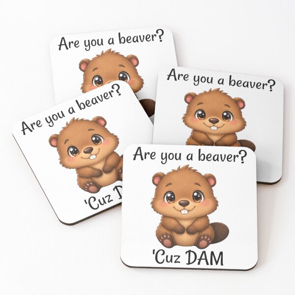 Item preview, Cute Beaver pun designed and sold by Blush Meadow Trading Co.