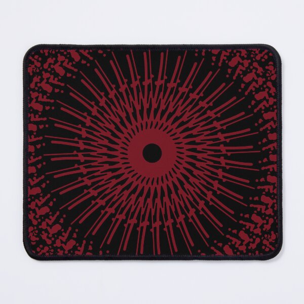 Item preview, Dark Red Sunburst Gothic Radial Pattern. designed and sold by Yenday.