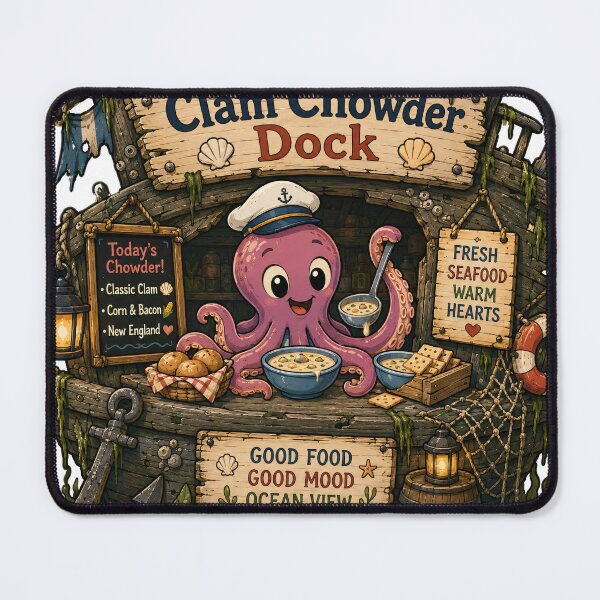 Item preview, Octopus Clam Chowder Shack designed and sold by Aaron Arts.
