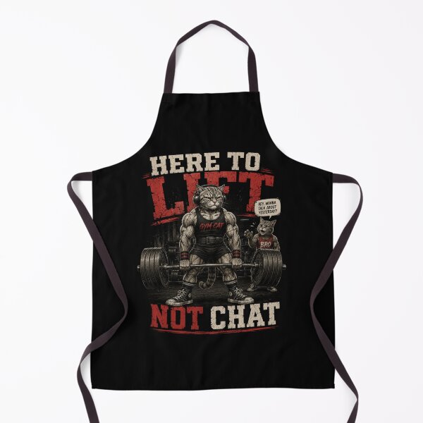 Item preview, Here To Lift Not Chat Funny Gym Cat Vintage Fitness Gift designed and sold by Digistore1221.