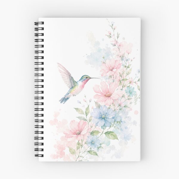 Item preview, Delicate Watercolor Garden with Hummingbirds designed and sold by Kolibra.
