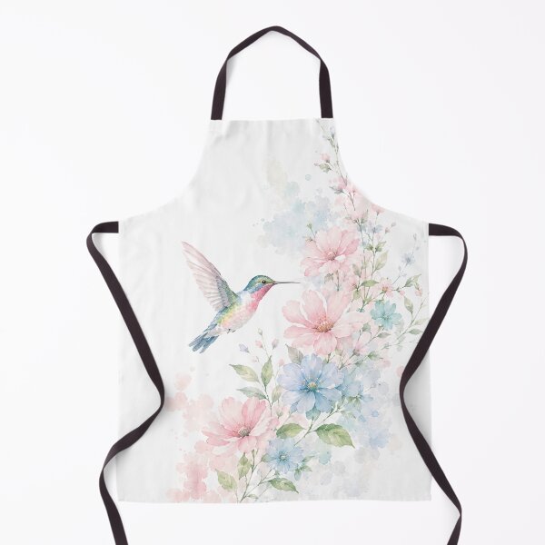 Item preview, Delicate Watercolor Garden with Hummingbirds designed and sold by Kolibra.
