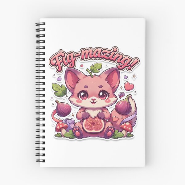 Item preview, Fig-mazing Kawaii Fig Fox T-Shirt – Cute Woodland Animal Sticker Gift for Fox Lovers, Cottagecore & Kawaii Fans designed and sold by GemBob Creations.