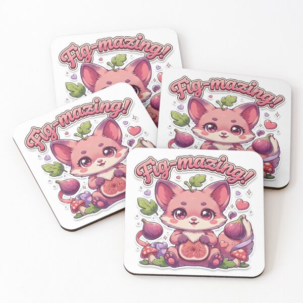 Item preview, Fig-mazing Kawaii Fig Fox T-Shirt – Cute Woodland Animal Sticker Gift for Fox Lovers, Cottagecore & Kawaii Fans designed and sold by GemBob Creations.