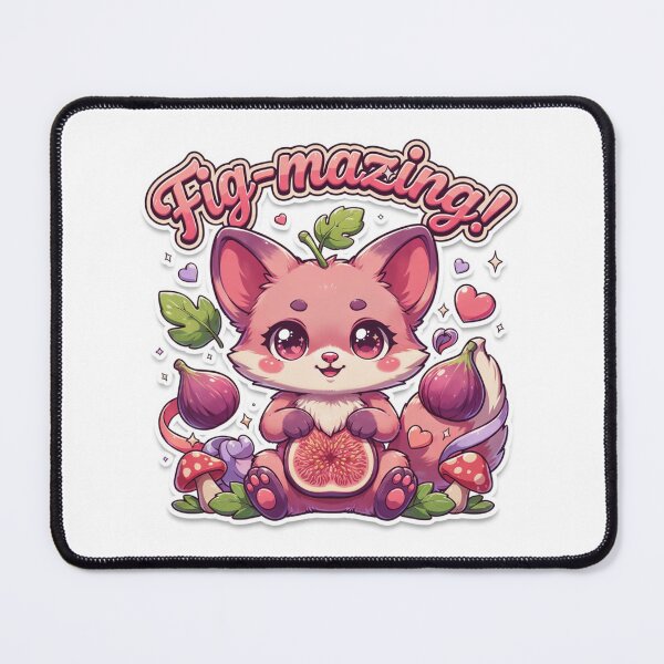 Item preview, Fig-mazing Kawaii Fig Fox T-Shirt – Cute Woodland Animal Sticker Gift for Fox Lovers, Cottagecore & Kawaii Fans designed and sold by GemBob Creations.