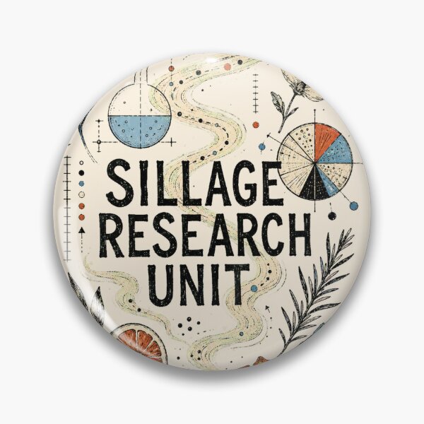 Item preview, Sillage Research Unit - Vintage Perfume Science Illustration designed and sold by DegenLife.