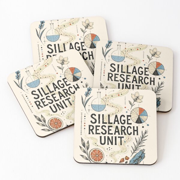 Item preview, Sillage Research Unit - Vintage Perfume Science Illustration designed and sold by DegenLife.