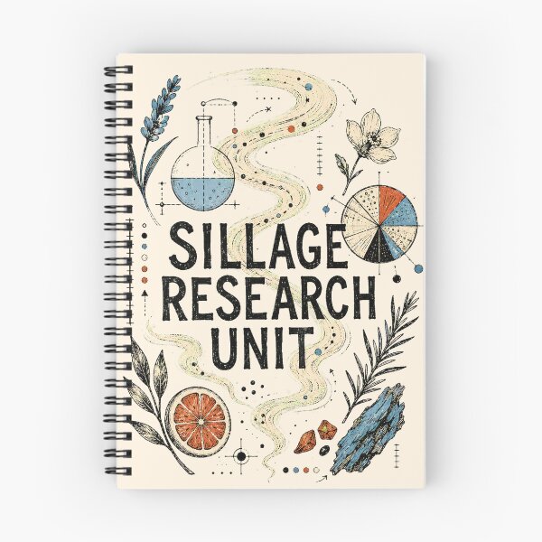 Item preview, Sillage Research Unit - Vintage Perfume Science Illustration designed and sold by DegenLife.