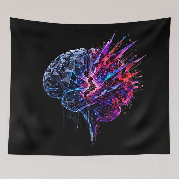 Item preview, Adversarial adversarial ai model corruption abstract designed and sold by Uglyandcute.