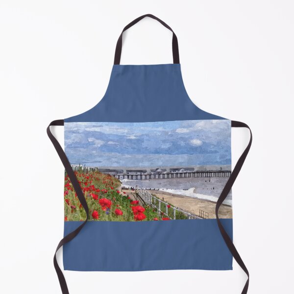 Item preview, Oil painting of poppies near Southwold pier designed and sold by stevepaint.