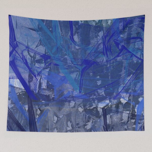 Item preview, Blue Abstract Art designed and sold by Swooncake Press.