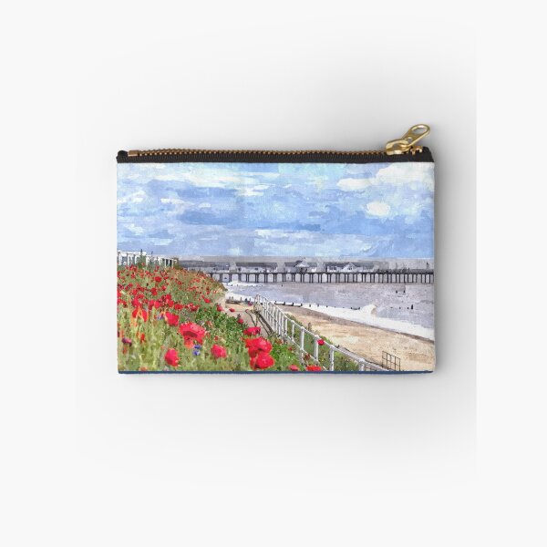 Item preview, Watercolour painting  of poppies near Southwold pier designed and sold by stevepaint.
