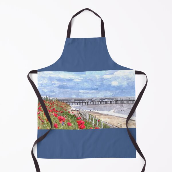 Item preview, Watercolour painting of poppies near Southwold pier designed and sold by stevepaint.