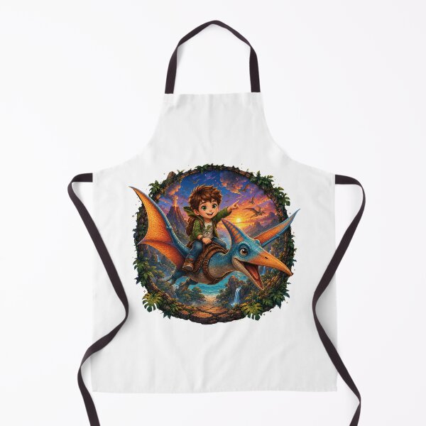 Item preview, Cute Boy Riding Flying Pterodactyl designed and sold by MySthore.